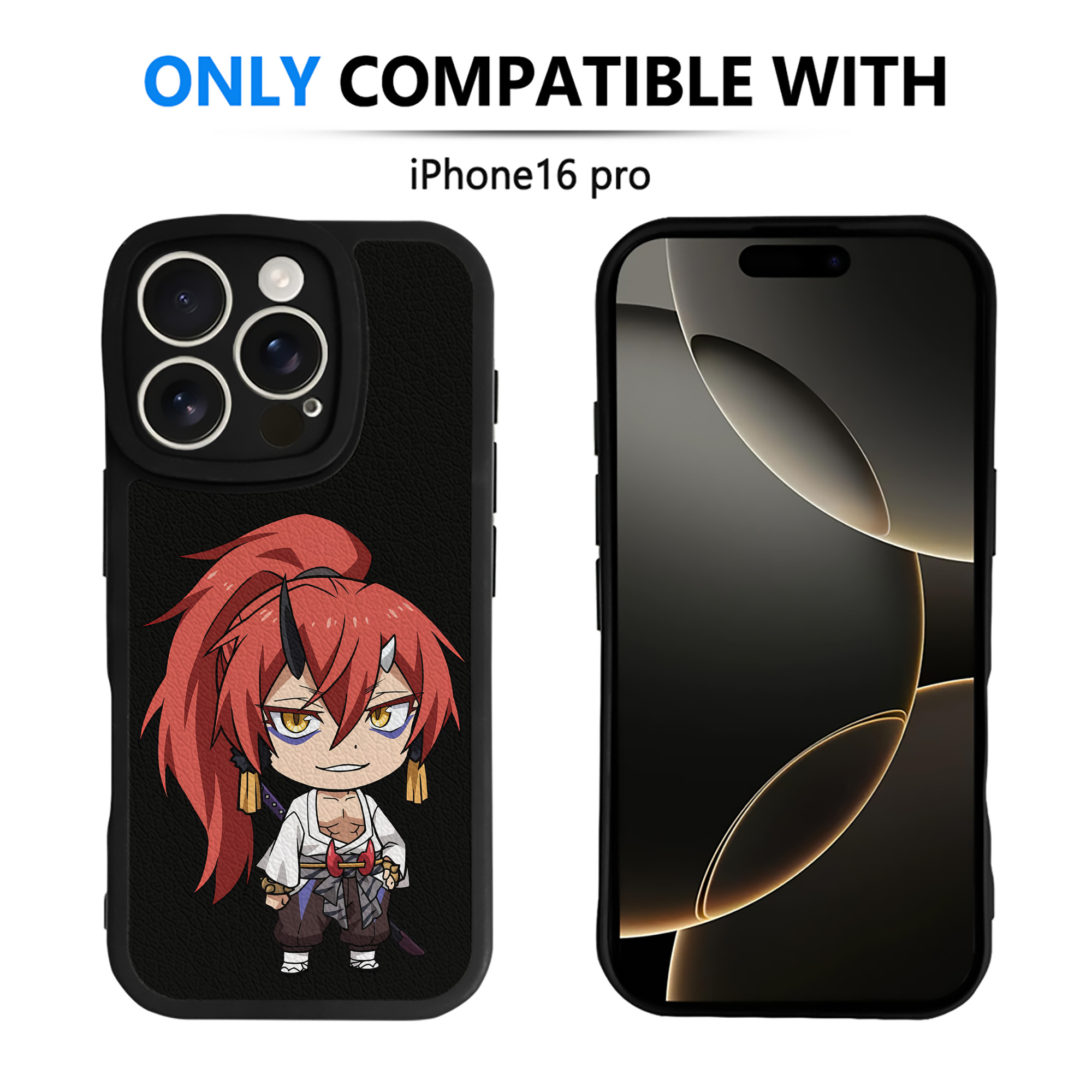 （画像用） 転スラ Regarding Reincarnated to Slime 【iPhone 16シリーズ対応】シリコンスマホケース（レザー調） 材質：シリコン